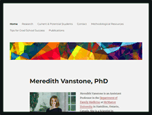 Tablet Screenshot of meredithvanstone.com